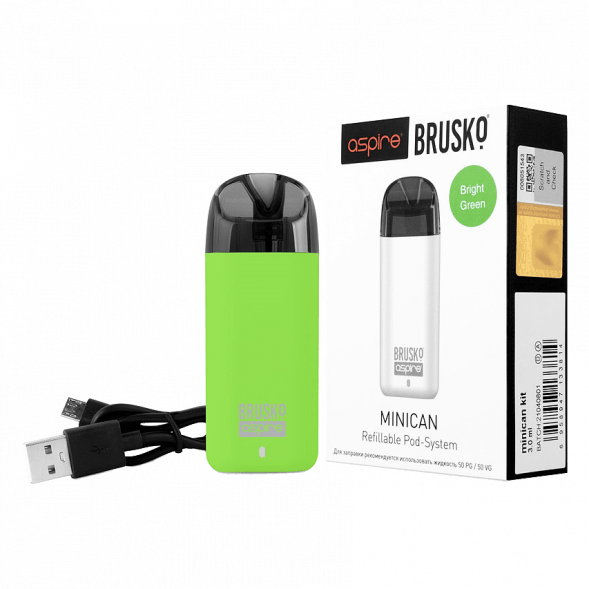 Электронная сигарета Brusko - Minican (350 mAh, Светло-Зелёный) купить в Владивостоке