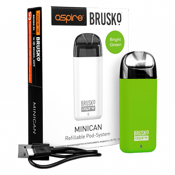 Электронная сигарета Brusko - Minican (350 mAh, Светло-Зелёный) купить в Владивостоке