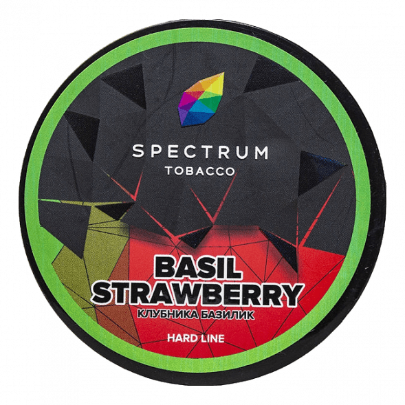Табак Spectrum Hard - Basil Strawberry (Клубника Базилик, 200 грамм) купить в Владивостоке