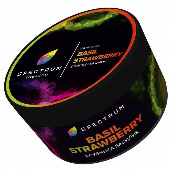 Табак Spectrum Hard - Basil Strawberry (Клубника Базилик, 200 грамм) купить в Владивостоке
