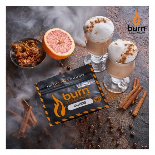Табак Burn - Bali Lounge (Латте и Грейпфрут, 100 грамм) купить в Владивостоке