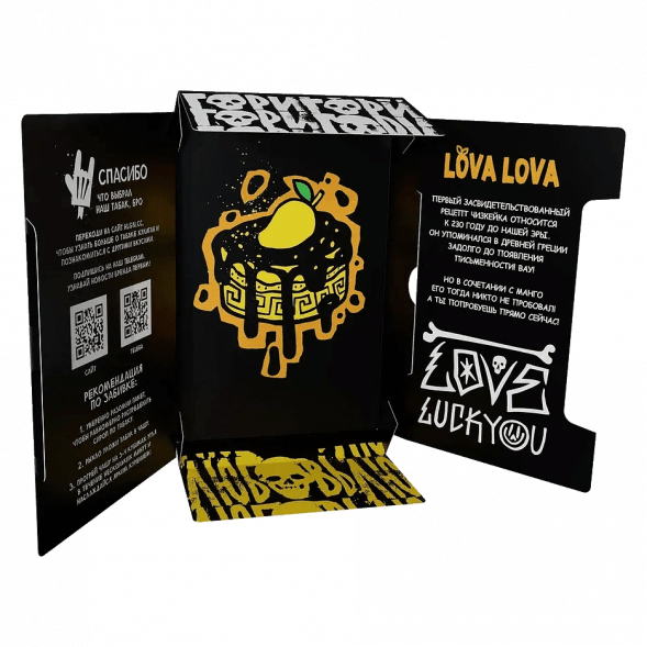 Табак Хулиган - LOVA LOVA (Манговый Чизкейк, 200 грамм) купить в Владивостоке