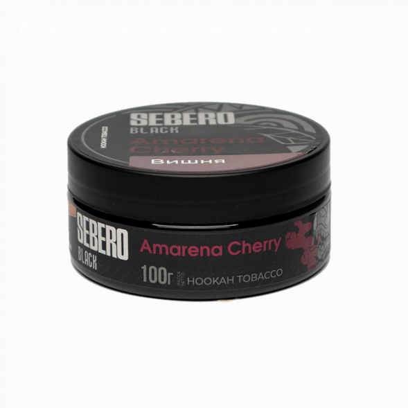 Табак Sebero Black - Amarena Cherry (Вишня, 100 грамм) купить в Владивостоке