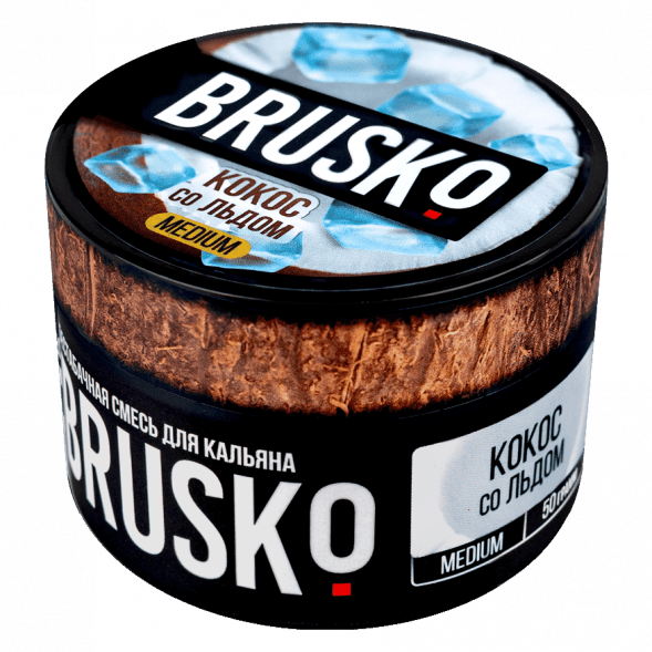 Смесь Brusko Medium - Кокос со Льдом (50 грамм) купить в Владивостоке
