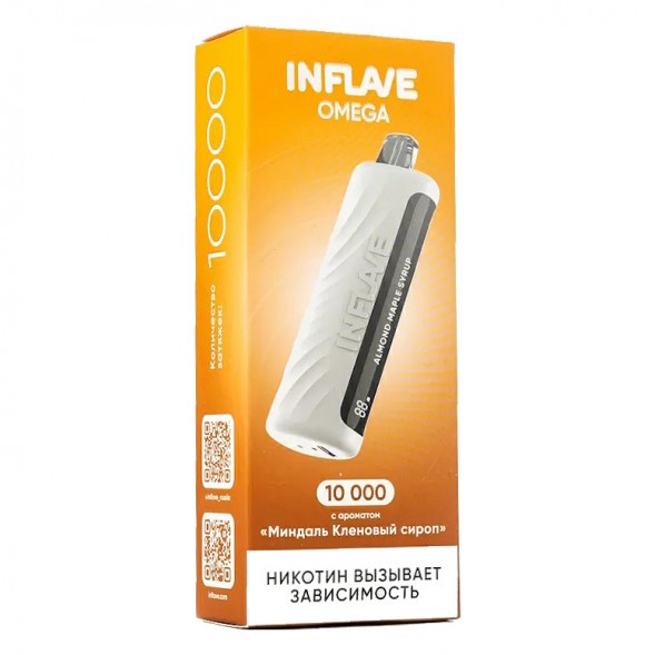 INFLAVE OMEGA - Миндаль Кленовый Сироп (Almond Maple Syrup, 10000 затяжек) купить в Владивостоке