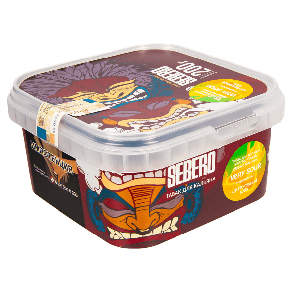 Табак Sebero - Very Sour (Цитрусовый Шок, 200 грамм) купить в Владивостоке