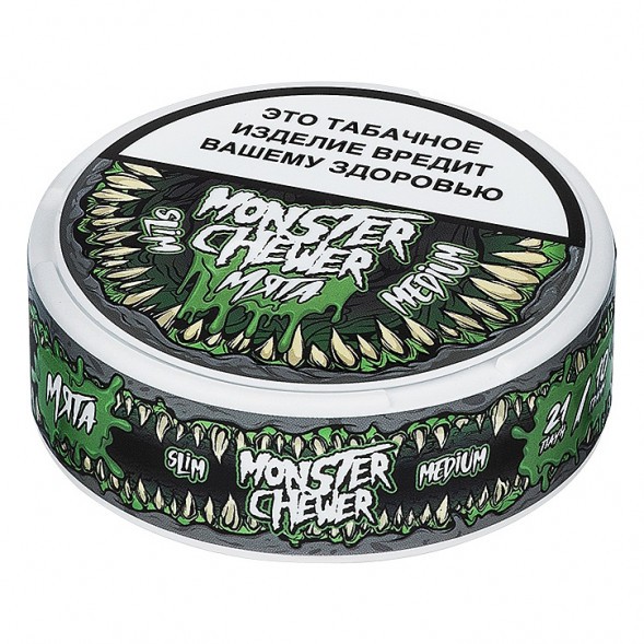 Табак жевательный Monster Chewer - Medium Мята (10 грамм) купить в Владивостоке