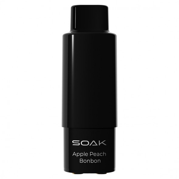 Картридж SOAK Q - Яблоко Персик (Apple Peach Bonbon, 3000 затяжек) купить в Владивостоке