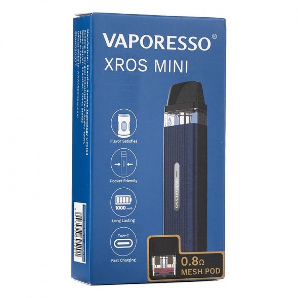 Электронная сигарета Vaporesso XROS Mini - Midnight Blue купить в Владивостоке