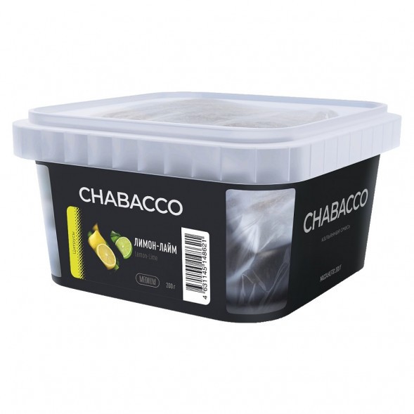 Смесь Chabacco MEDIUM - Lemon-Lime (Лимон - Лайм, 200 грамм) купить в Владивостоке