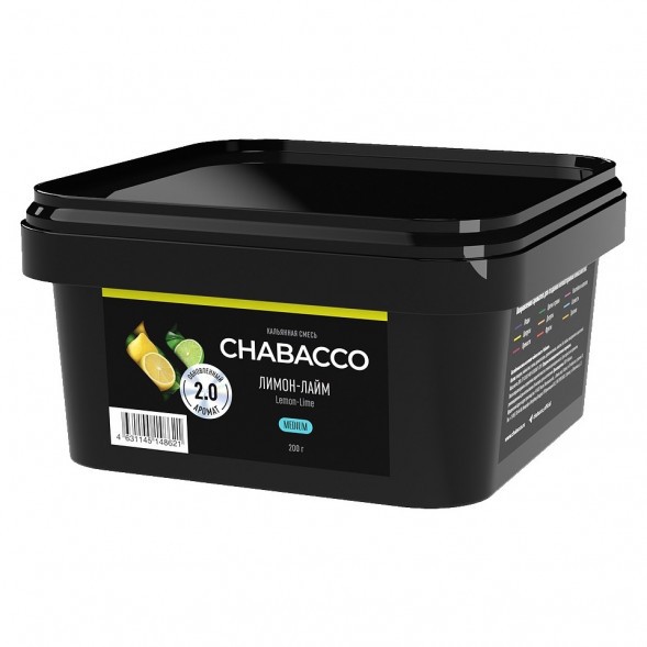 Смесь Chabacco MEDIUM - Lemon-Lime (Лимон - Лайм, 200 грамм) купить в Владивостоке
