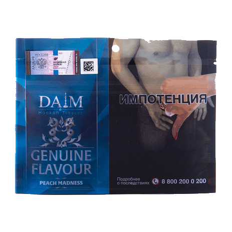 Табак Daim - Peach Madness (Персиковое Безумие, 100 грамм) купить в Владивостоке