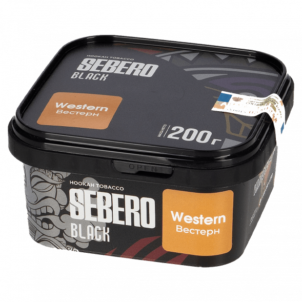 Табак Sebero Black - Western (Вестерн, 200 грамм) купить в Владивостоке