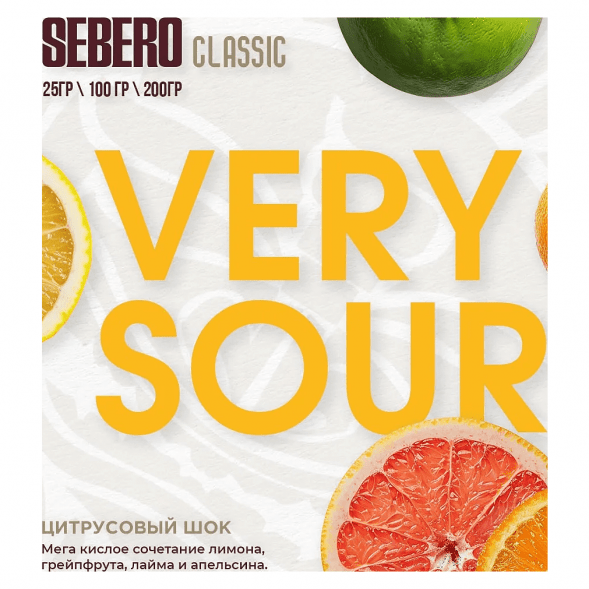 Табак Sebero - Very Sour (Цитрусовый Шок, 25 грамм) купить в Владивостоке