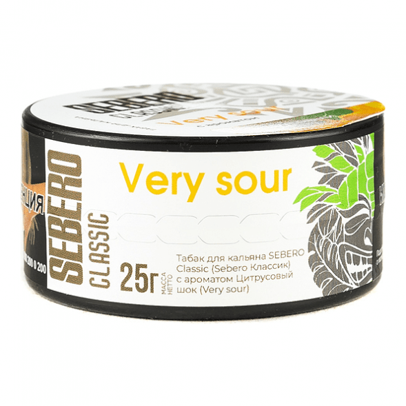 Табак Sebero - Very Sour (Цитрусовый Шок, 25 грамм) купить в Владивостоке