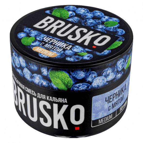 Смесь Brusko Medium - Черника с Мятой (50 грамм) купить в Владивостоке