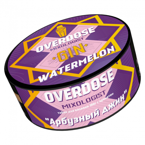 Табак Overdose - Gin Watermelon (Арбузный Джин, 100 грамм) купить в Владивостоке