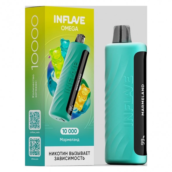 INFLAVE OMEGA - Мармелэнд (Marmeland, 10000 затяжек) купить в Владивостоке