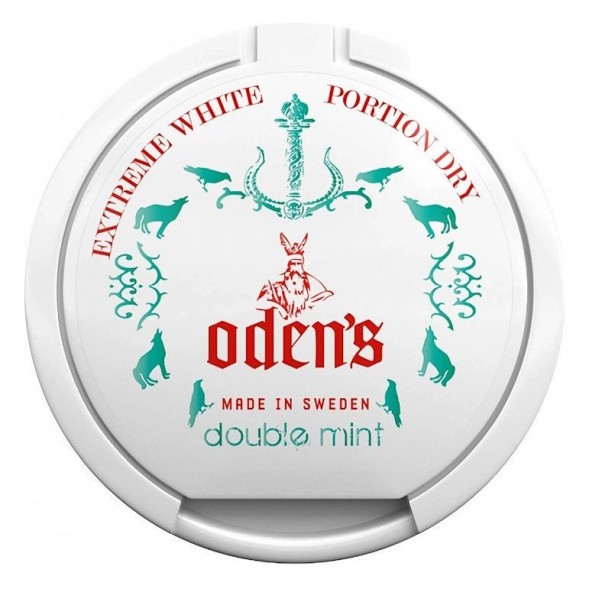 Табак жевательный ODENS - Double Mint Extreme White Dry (13 грамм, Швеция) купить в Владивостоке