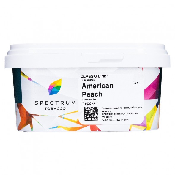 Табак Spectrum - American Peach (Персик, 200 грамм) купить в Владивостоке