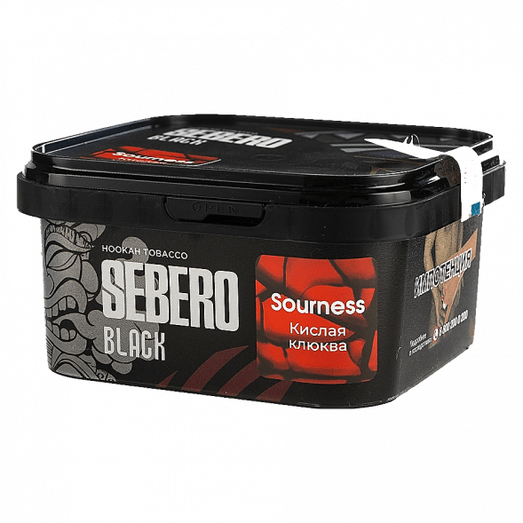 Табак Sebero Black - Sourness (Кислая Клюква, 200 грамм) купить в Владивостоке