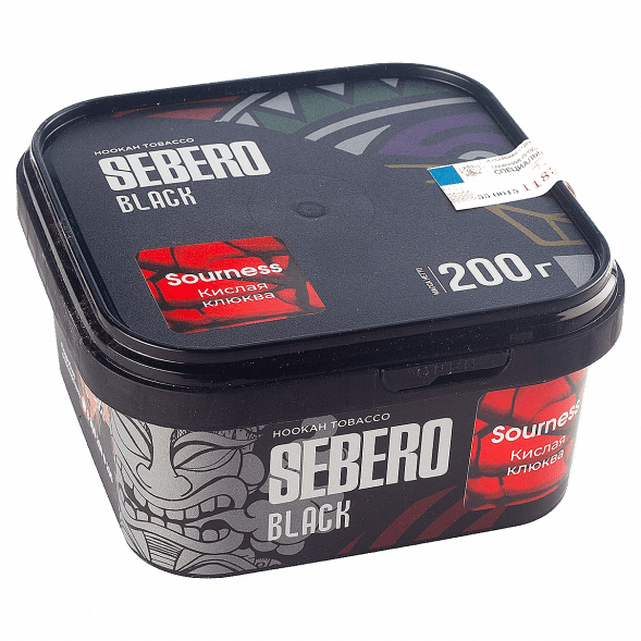 Табак Sebero Black - Sourness (Кислая Клюква, 200 грамм) купить в Владивостоке
