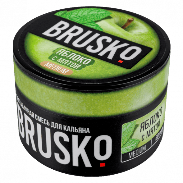 Смесь Brusko Medium - Яблоко с Мятой (50 грамм) купить в Владивостоке