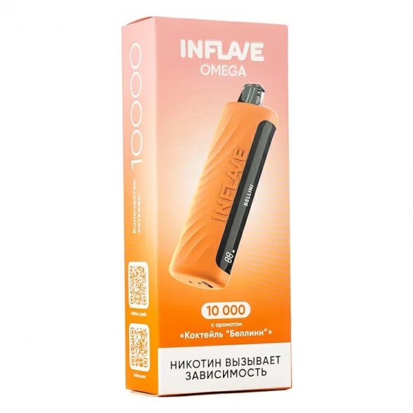 INFLAVE OMEGA - Коктейль &quot;Беллини&quot; (Bellini, 10000 затяжек) купить в Владивостоке