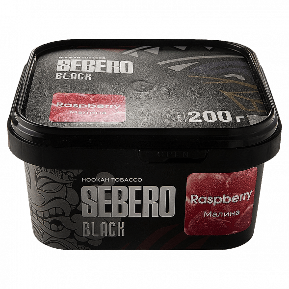 Табак Sebero Black - Raspberry (Малина, 200 грамм) купить в Владивостоке