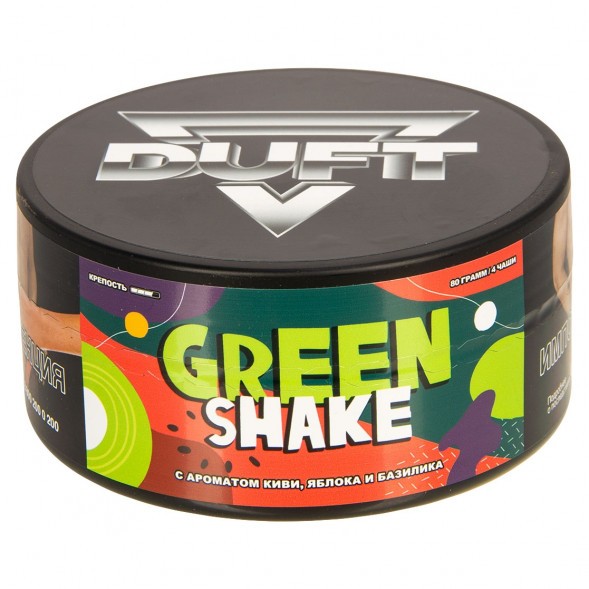 Табак Duft - Green Shake (Киви Яблоко Базилик, 80 грамм) купить в Владивостоке