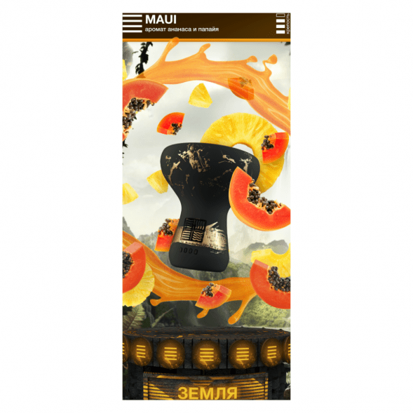 Табак Element Земля - Maui NEW (Ананас - Папайя, 25 грамм) купить в Владивостоке