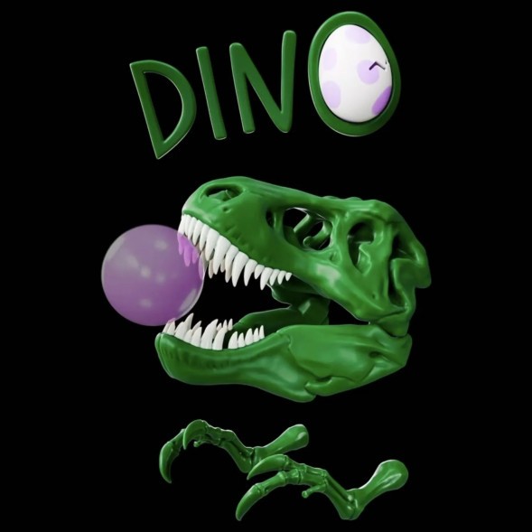 Табак Хулиган Hard - DINO (Мятная Жвачка, 200 грамм) купить в Владивостоке