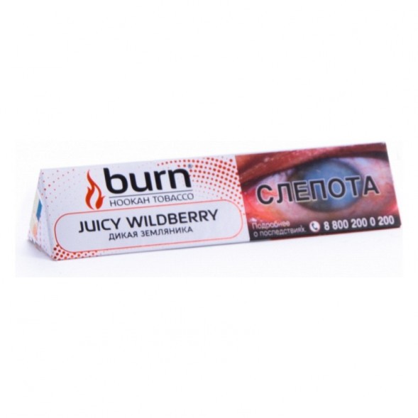 Табак Burn - Juicy Wildberry (Дикая Земляника, 25 грамм) купить в Владивостоке