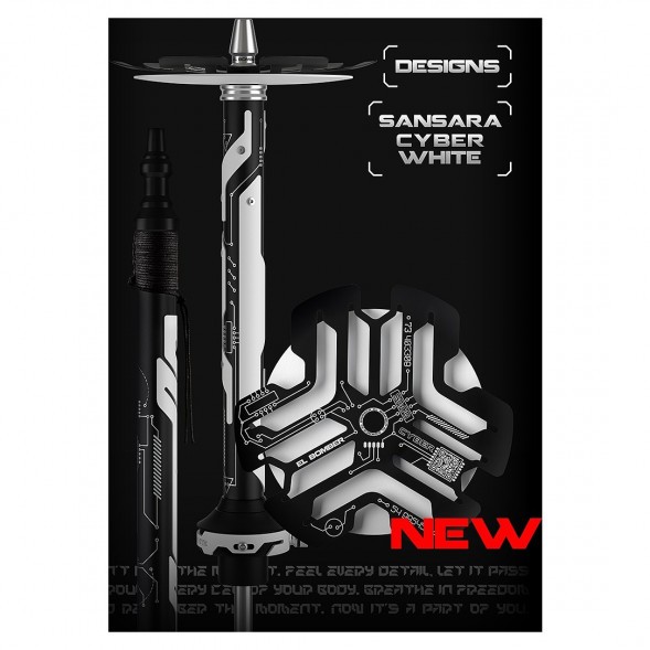 Кальян El Bomber - Sansara Cyber White (Линейка &quot;Designs&quot;, Без Колбы) купить в Владивостоке