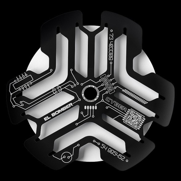 Кальян El Bomber - Sansara Cyber White (Линейка &quot;Designs&quot;, Без Колбы) купить в Владивостоке