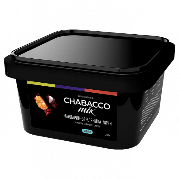 Смесь Chabacco MIX MEDIUM - Tangerine Strawberry Lychee (Мандарин, Земляника, Личи, 200 грамм) купить в Владивостоке