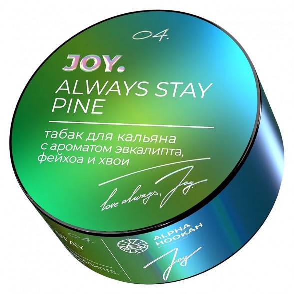 Табак Joy - Always Stay Pine (Эвкалипт, Фейхоа и Хвоя, 25 грамм) купить в Владивостоке