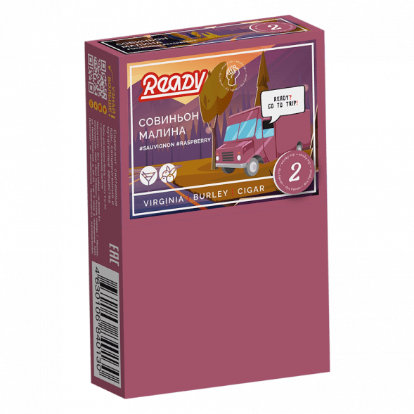 Табак Ready - Wine Trip (Smoky Trip №2) (Белое Вино Совиньон Блан, Малина, 25 грамм) купить в Владивостоке