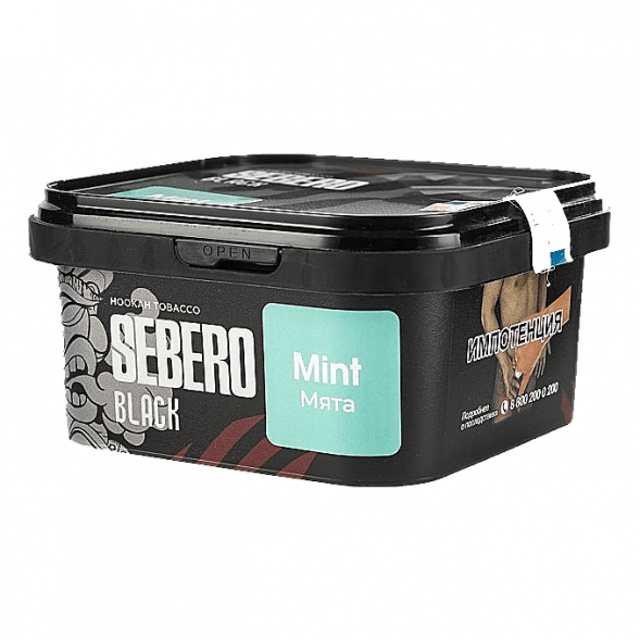 Табак Sebero Black - Mint (Мята, 200 грамм) купить в Владивостоке
