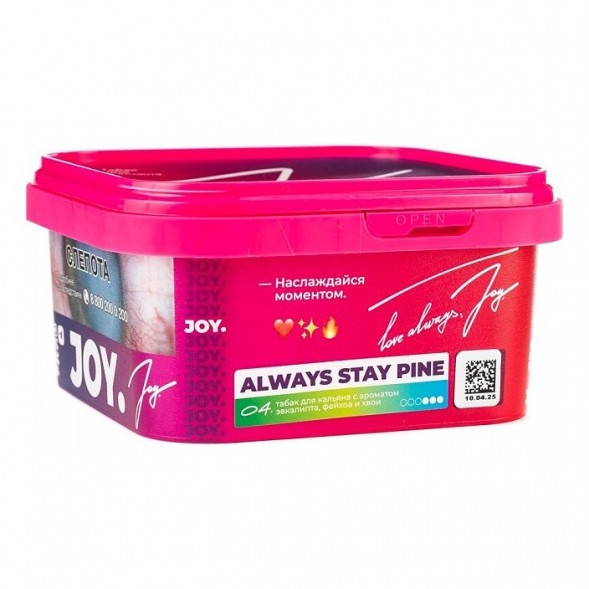 Табак Joy - Always Stay Pine (Эвкалипт, Фейхоа и Хвоя, 200 грамм) купить в Владивостоке