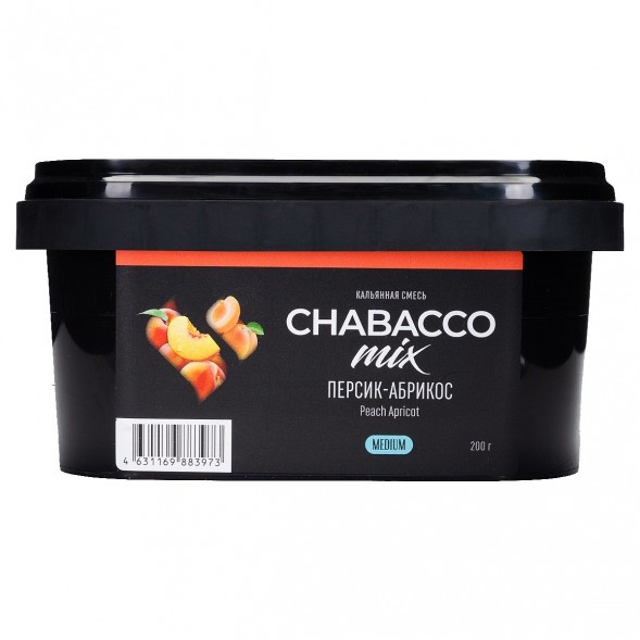 Смесь Chabacco MIX MEDIUM - Peach Apricot (Персик - Абрикос, 200 грамм) купить в Владивостоке
