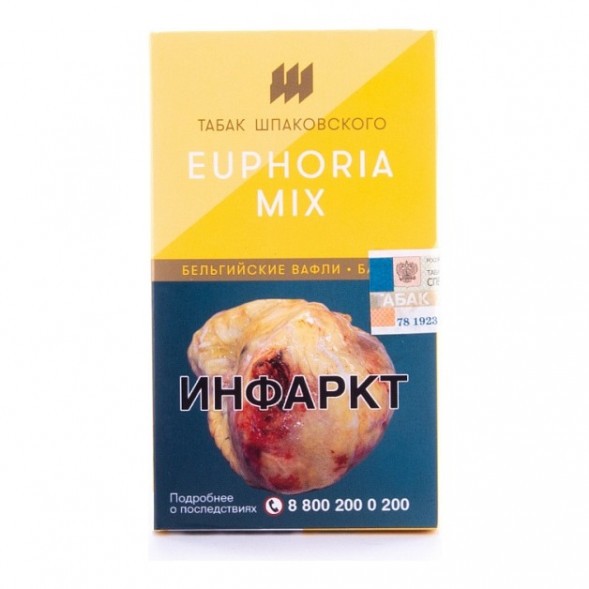 Табак Шпаковский - Euphoria Mix  (Бельгийский Вафли Банан, 40 грамм) купить в Владивостоке