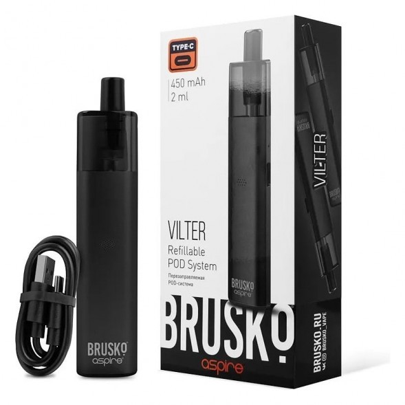 Электронная сигарета Brusko - Vilter (Чёрный) купить в Владивостоке