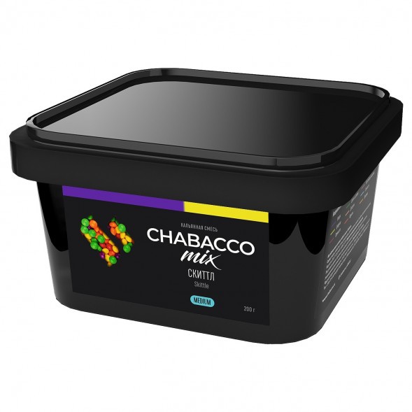 Смесь Chabacco MIX MEDIUM - Skittle (Скиттл, 200 грамм) купить в Владивостоке