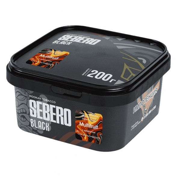 Табак Sebero Black - Multifruit (Сок Мультифрукт, 200 грамм) купить в Владивостоке