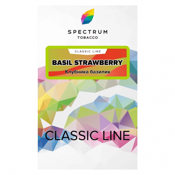 Табак Spectrum - Basil Strawberry (Клубника Базилик, 25 грамм) купить в Владивостоке