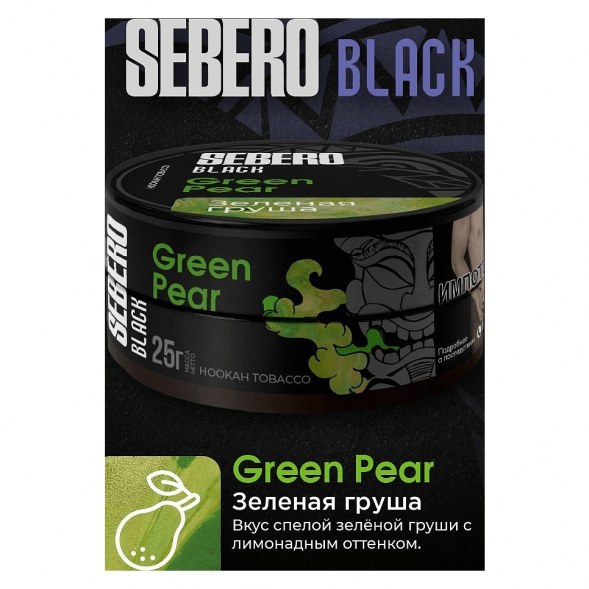 Табак Sebero Black - Green Pear (Зелёная Груша, 200 грамм) купить в Владивостоке