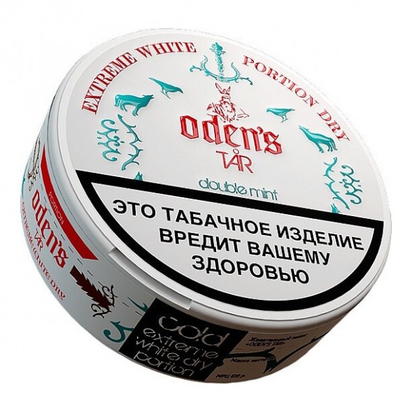 Табак жевательный ODENS - TAR Double Mint Extreme White Dry (16 грамм, Россия) купить в Владивостоке
