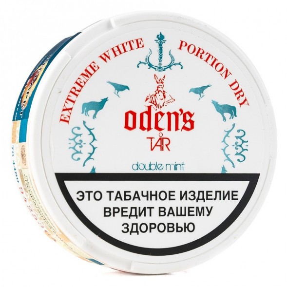 Табак жевательный ODENS - TAR Double Mint Extreme White Dry (16 грамм, Россия) купить в Владивостоке