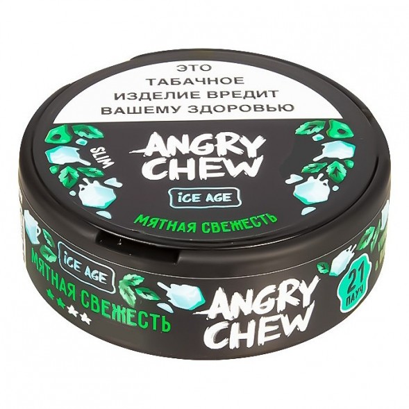 Табак жевательный Angry Chew Slim Medium - Мятная Свежесть (12 грамм) купить в Владивостоке